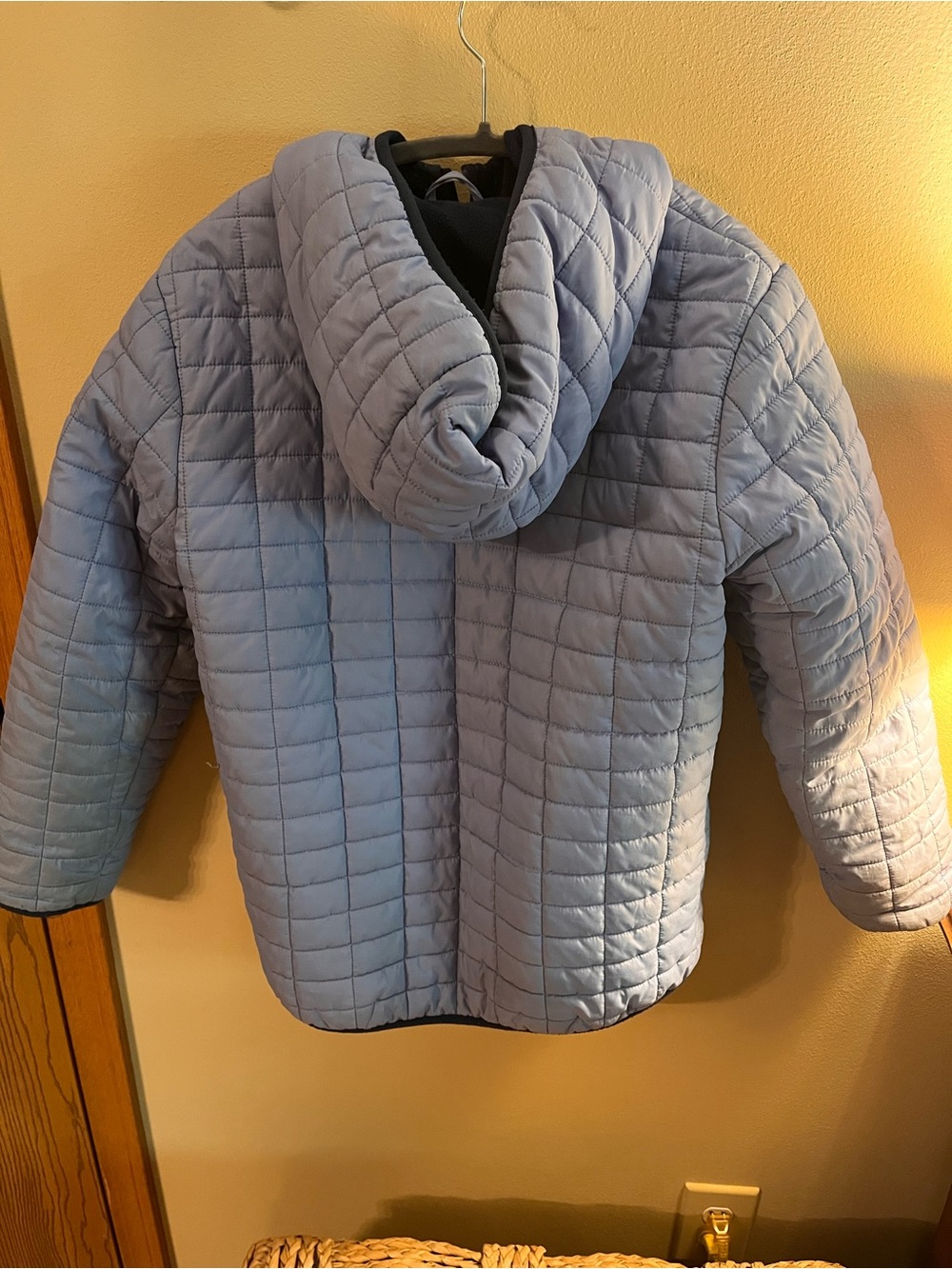 Cat & Jack Light Blue Quilted Hooded Puffer Jacket